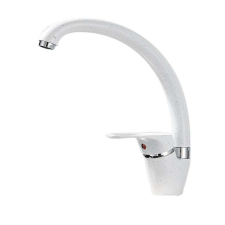 Konyhai mosogató csaptelep, Blackswan, M265 típus, fehér, pöttyös modell, mérete 30 cm csaptelep