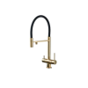  Konyhai mosogató csaptelep, Blackswan, M289 típus, matt arany modell tisztított víz kimenettel és 2 üzemmóddal, 52 cm