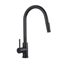 Konyhai mosogató csaptelep, Blackswan, M35 típus, fekete modell, mérete 42 cm csaptelep