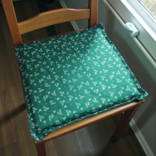  Konyhai pufi ülőpárna 38x38x4 cm zöld színben lakástextília