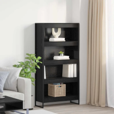  Könyvespolc 2 pcs Fekete tölgy 80 x 30 x 155 cm Faanyag bútor