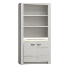  Könyvespolc, kőris fehér, INFINITY I-05 bútor