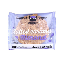 Kookie Cat bio vegán mandulás zabkeksz sós karamell 50 g csokoládé és édesség
