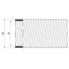 Kopos 3323 B Fém védőcső 750N 28,9 mm villanyszerelés