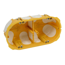 Kopos Gipszkarton szerelvénydoboz gumis 2-es ovális 138mmx 68mm x műanyag sárga csavarral KPL KOPOS villanyszerelés