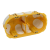 Kopos Gipszkarton szerelvénydoboz gumis 2-es ovális 138mmx 68mm x műanyag sárga csavarral KPL KOPOS