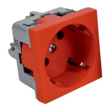 Kopos QS 45X45 BB QUADRO 2P+f Schuko dugalj piros villanyszerelés