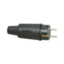 Kopp Dugvilla egyenes 250V fekete teljes gumi csavaros IP44 Kopp - 179516009 villanyszerelés