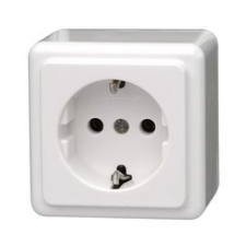 Kopp Standard 162 dugalj földelt fehér IP20 falonkívüli rugós Kopp - 101802000 villanyszerelés