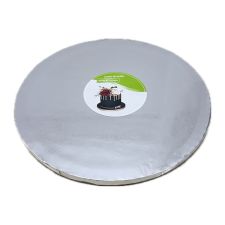  Kör alakú Tortadob - Ezüst (28 cm) Virágmintával sütés és főzés