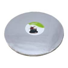 Kör alakú Tortadob - Ezüst (28 cm) Virágmintával sütés és főzés