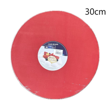 Kör alakú Tortadob - Piros (30 cm) Virágmintával sütés és főzés