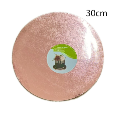 Kör alakú Tortadob - Rose Gold (30 cm) Virágmintával sütés és főzés