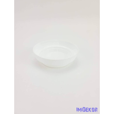 Kör műanyag tál szavanna D11/8cm - Fehér dekorációs kellék