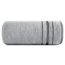  Koral pamut törölköző jacquard csíkos szegéllyel Ezüst 70x140 cm lakástextília