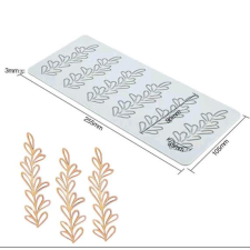  Korall alakú, szilikon tuile forma, 6 adagos, 20x10.5 cm sütés és főzés