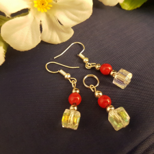  Korall és kristály szett a bőség köve. ékszer szett