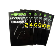  Korda Horog Long Shank X Hook 6-os méret (KLSX6) horog