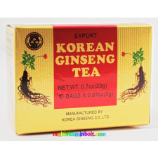  Koreai ginseng instant tea 10 db tasak, frissítő, élékítő hatású vágyfokozó