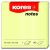 KORES 75 x 75 mm, 100 lap, sárga