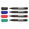 KORES Alkoholos marker, 3-5 mm, kúpos, KORES "K-Marker", 4 különböző szín