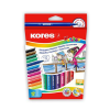  KORES Filctoll készlet, kimosható, KORES "Korellos", 12 különböző szín