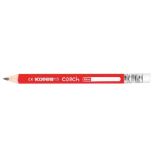 KORES Grafitceruza radírral, HB, háromszögletű, vastag, KORES "Coach" ceruza
