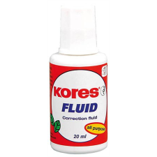 KORES Hibajavító folyadék, oldószeres, 20 ml, KORES &quot;Fluid&quot; hibajavító