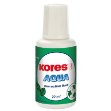 KORES Hibajavító folyadék, vízbázisú, 20 ml, KORES &quot;Aqua&quot; hibajavító