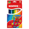 KORES "Jumbo" színes ceruza készlet 12db  (IK100712) (100712/93512) - Faburkolatú ceruzák
