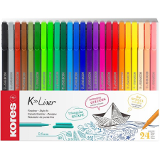 KORES K-Liner 0,4 mm - 24 szín filctoll, marker