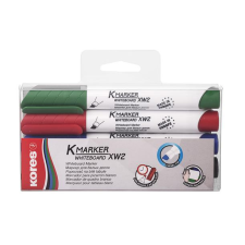 KORES K-Marker 1-3mm Tábla- és flipchart marker készlet - 4 különböző szín filctoll, marker