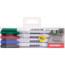 KORES K-MARKER táblamarker szett, vékony, 4 szín filctoll, marker