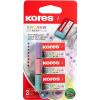 KORES KE30 40 x 21 x 10 mm, pasztell, többféle szín - 3 darabos kiszerelés