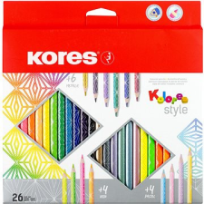 KORES KOLORES STYLE 26 szín színes ceruza