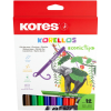 KORES KORELLOS gyerekeknek, vastag hegy, 12 szín (29043)