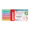 KORES Pastel Style Ecsetirón készlet - Vegyes színek (6 db / csomag) (21462)