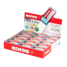 KORES Radír display, KORES "KE-30", pasztell színek radír
