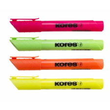 KORES Szövegkiemelő készlet, 0,5-5 mm, KORES "High Liner Plus", 4 különböző szín filctoll, marker