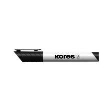 KORES Tábla- és flipchart marker, 1-3 mm, kúpos, KORES \"Marka\", fekete flipchart