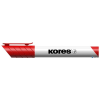 KORES Tábla- és flipchart marker, 1-3 mm, kúpos, KORES "K-Marker", piros