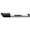 KORES Tábla- és flipchart marker, 3 mm, kúpos, KORES "K-Marker XW1", fekete