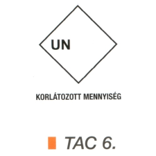  Korlátozott mennyiség UN TAC6 információs címke