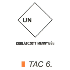 Korlátozott mennyiség UN TAC6 információs címke