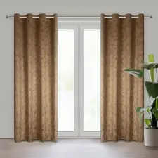  Kornelia bársony sötétítő függöny Mézsárga 140x250 cm lakástextília