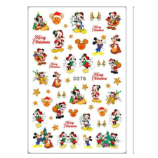  Körömmatrica - D276 Karácsony Mickey körömdíszítő