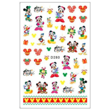 Körömmatrica - D280 Karácsony Mickey körömdíszítő