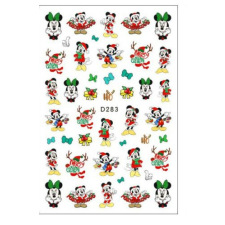 Körömmatrica - D283 Karácsony Mickey körömdíszítő