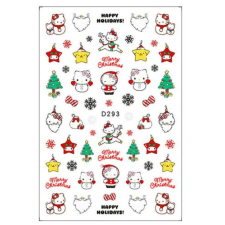  Körömmatrica - D293 Karácsony Hello Kitty körömdíszítő