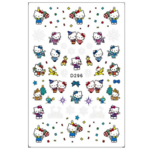 Körömmatrica - D296 Karácsony Hello Kitty körömdíszítő